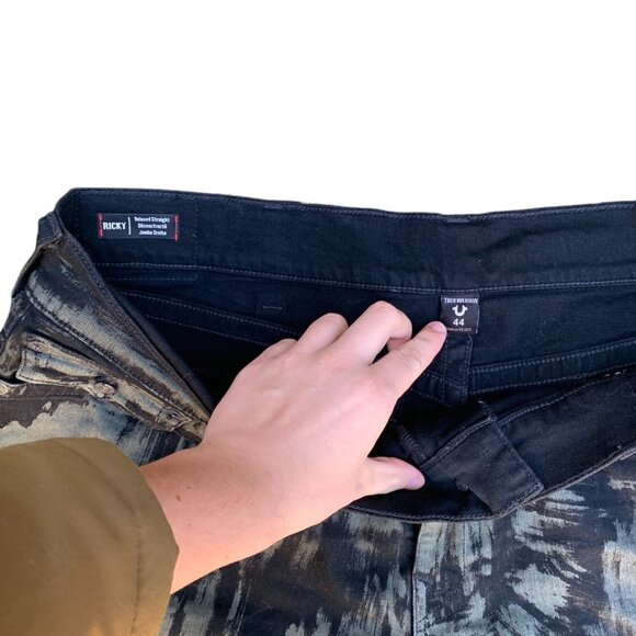 BNWT True Religion Jeans Size 44 RICKY Canva Green - Picture 9 of 9